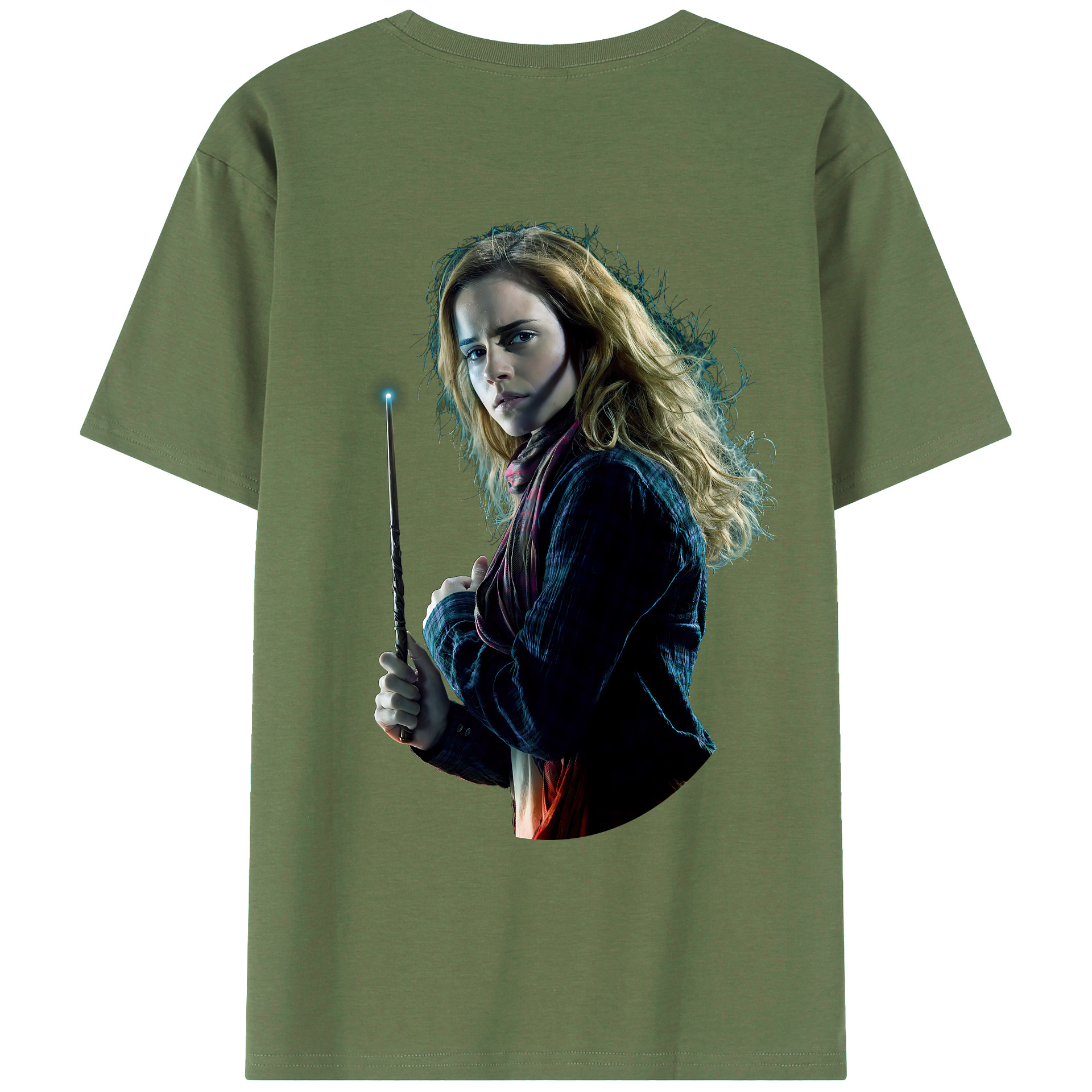 （画像用） Harry Potter ハリー・ポッターシリーズ 綿100％ メンズ半袖Tシャツ（バックプリント） 通気性